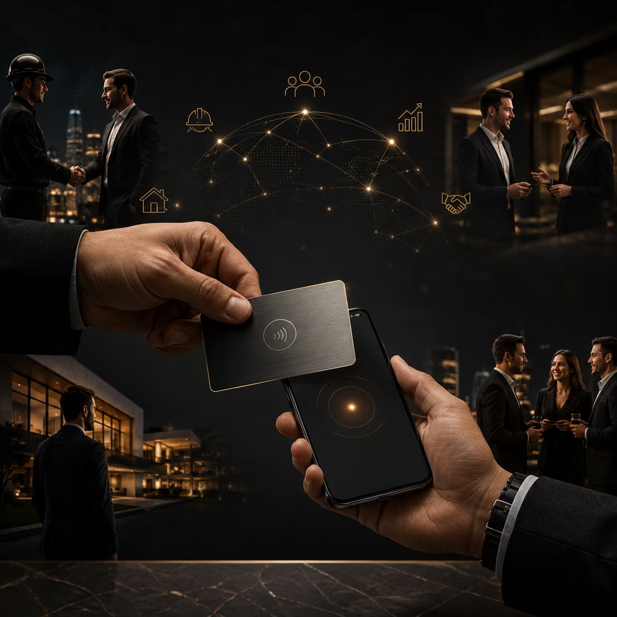 tonightcode nfc business cards for sharing your services when connecting with new people 