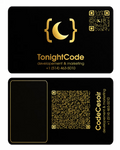 tonightcode premium metallic nfc business card metallic - gold - both sides