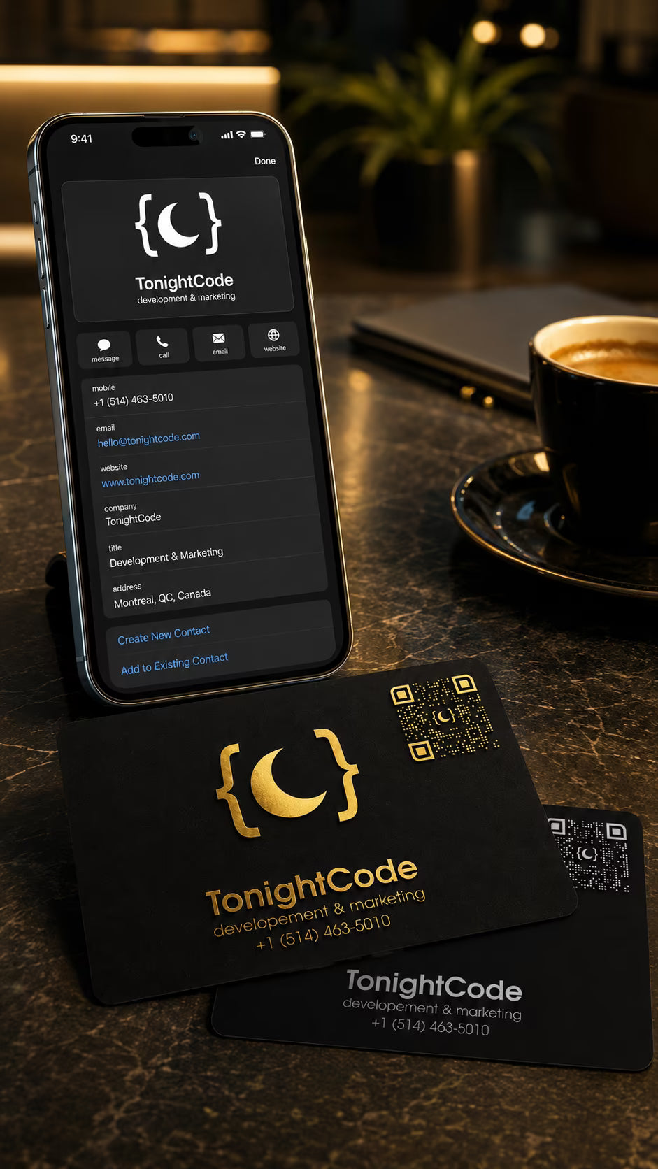 tonightcode nfc business cards for sharing contact information within 1 tap, automatically transfer your contact information within a simple phone tap